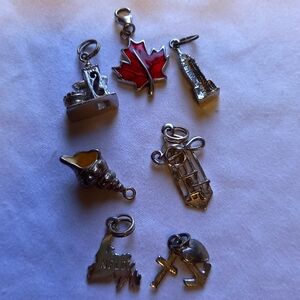 Vintage Sterling Silver Charm Lot